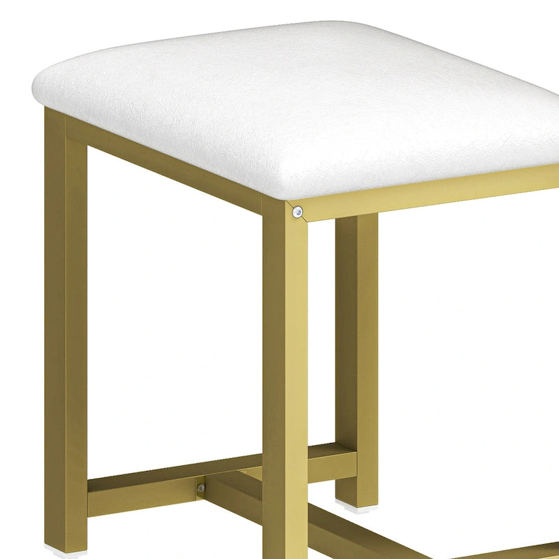 Set scrivania per unghie Moasis a L a 5 cassetti con sgabello imbottito e luce a LED