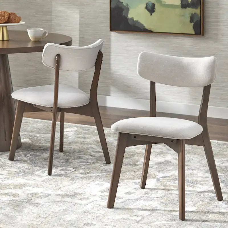 Sedia da pranzo Lifestorey Cari in legno massello (Set di 2)
