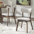 Sedia da pranzo Lifestorey Cari in legno massello (Set di 2)