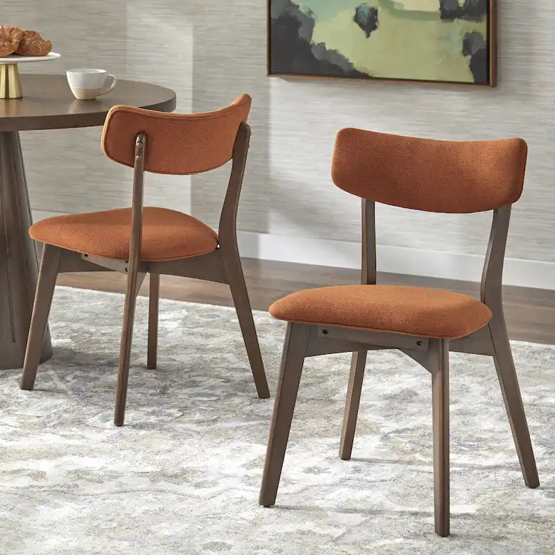 Sedia da pranzo Lifestorey Cari in legno massello (Set di 2)