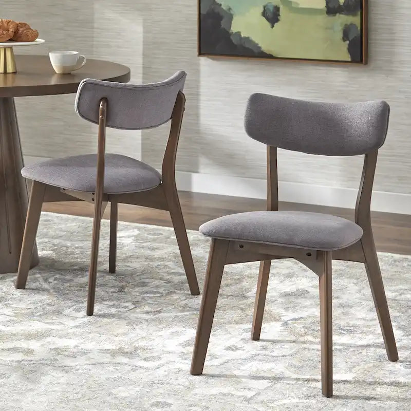 Sedia da pranzo Lifestorey Cari in legno massello (Set di 2)