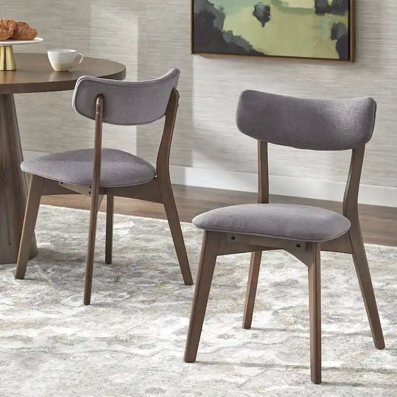 Sedia da pranzo Lifestorey Cari in legno massello (Set di 2)