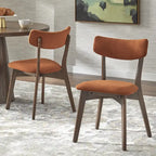 Sedia da pranzo Lifestorey Cari in legno massello (Set di 2)