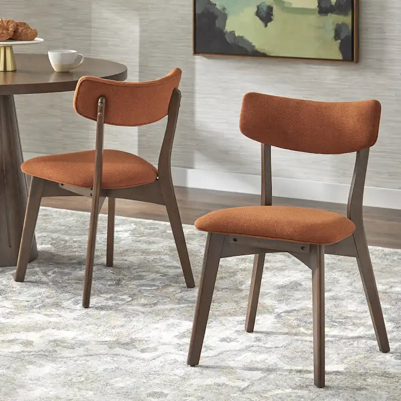 Sedia da pranzo Lifestorey Cari in legno massello (Set di 2)