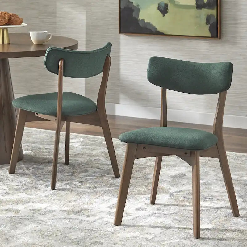 Sedia da pranzo Lifestorey Cari in legno massello (Set di 2)