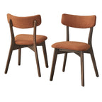Sedia da pranzo Lifestorey Cari in legno massello (Set di 2)