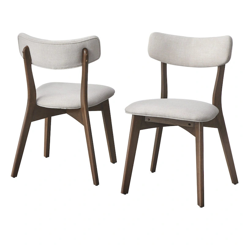 Sedia da pranzo Lifestorey Cari in legno massello (Set di 2)