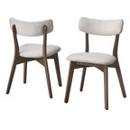 Sedia da pranzo Lifestorey Cari in legno massello (Set di 2)