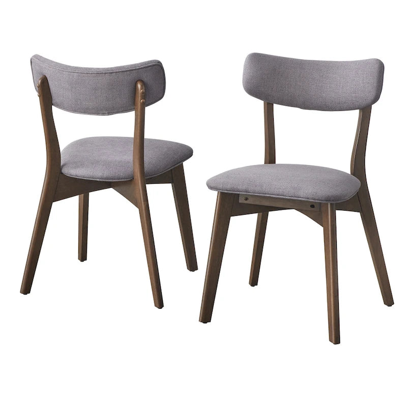 Sedia da pranzo Lifestorey Cari in legno massello (Set di 2)