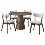 Sedia da pranzo Lifestorey Cari in legno massello (Set di 2)