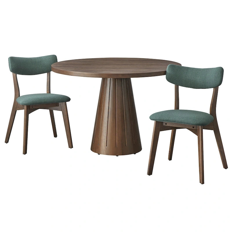 Sedia da pranzo Lifestorey Cari in legno massello (Set di 2)