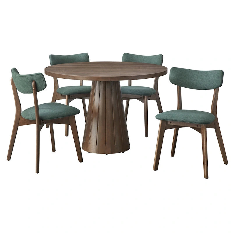 Sedia da pranzo Lifestorey Cari in legno massello (Set di 2)