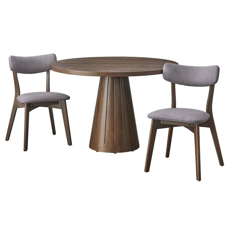 Sedia da pranzo Lifestorey Cari in legno massello (Set di 2)