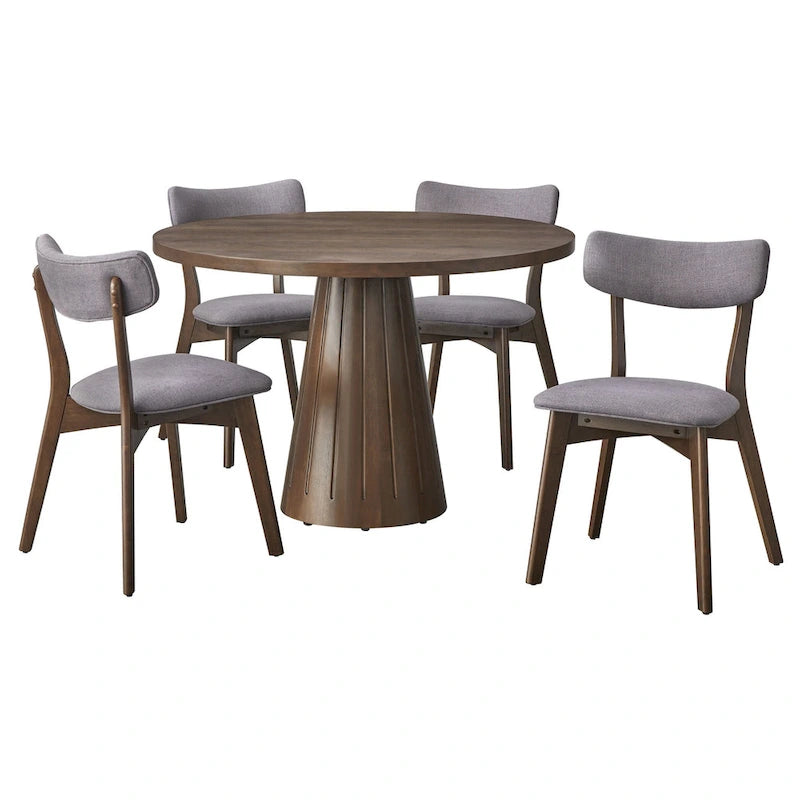 Sedia da pranzo Lifestorey Cari in legno massello (Set di 2)