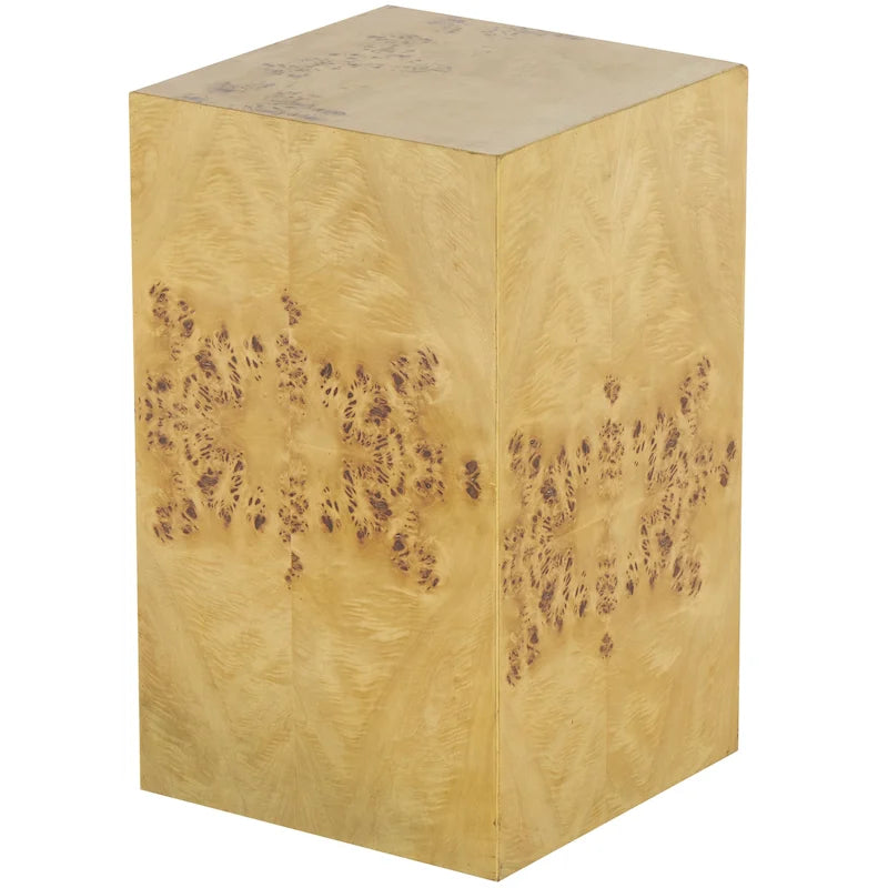 Tavolino quadrato con venature del legno - Marrone - Roche River Decor