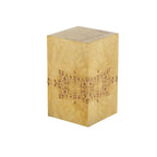 Tavolino quadrato con venature del legno - Marrone - Roche River Decor