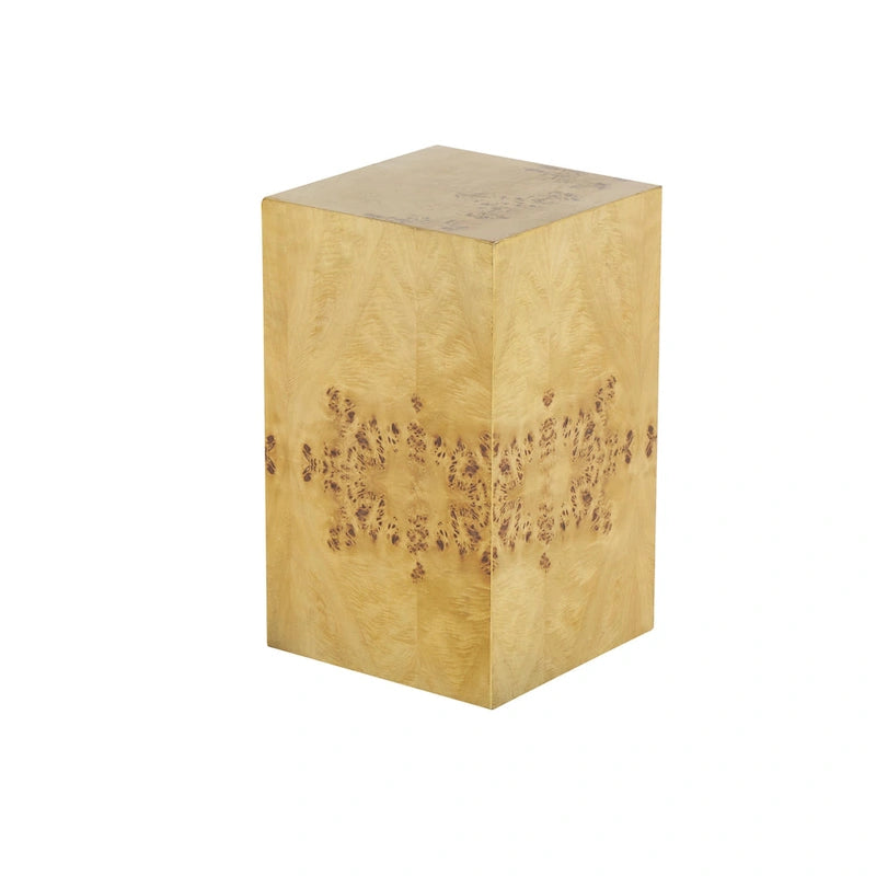 Tavolino quadrato con venature del legno - Marrone - Roche River Decor