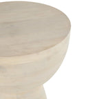 Tavolino d'appoggio in legno di mango - Crema - Roche River Decor