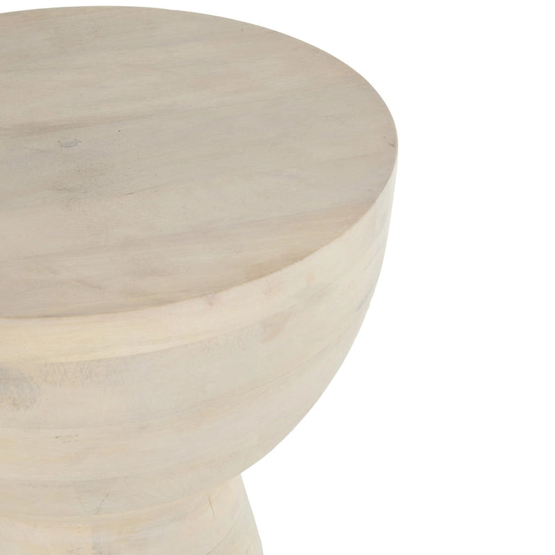 Tavolino d'appoggio in legno di mango - Crema - Roche River Decor