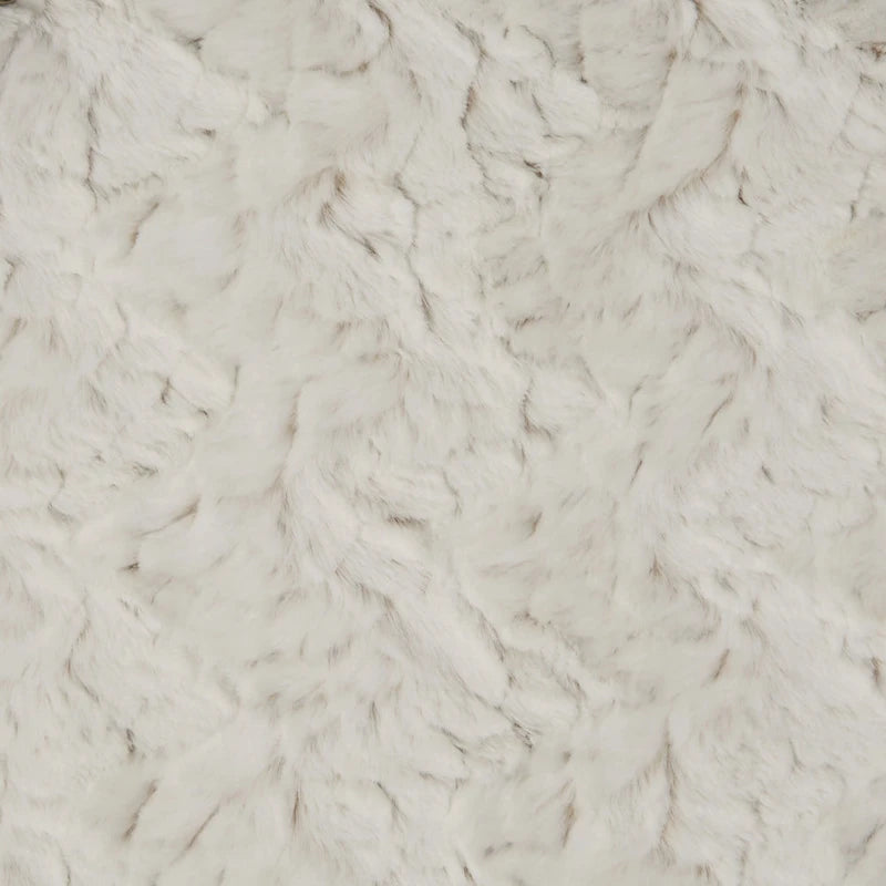 Sorra Home Grande pouf/ottoman rotondo in pelliccia sintetica per interni