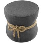 Poggiapiedi in tessuto rivestito in corda nautica Beat
