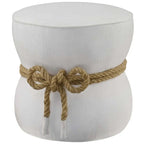 Poggiapiedi in tessuto rivestito in corda nautica Beat