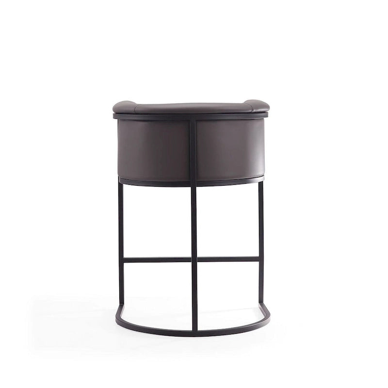 Sgabello da bar in metallo nero, altezza bancone, 33,8 pollici (set da 3)