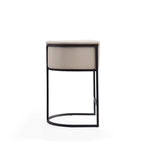Sgabello da bar in metallo nero, altezza bancone, 33,8 pollici (set da 3)