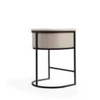 Sgabello da bar in metallo nero, altezza bancone, 33,8 pollici (set da 3)