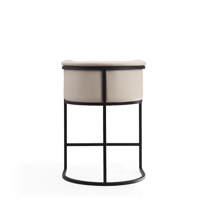 Sgabello da bar in metallo nero, altezza bancone, 33,8 pollici (set da 3)