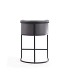 Sgabello da bar in metallo nero, altezza bancone, 33,8 pollici (set da 3)