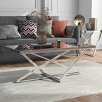 Marchat Glam Chrome 47-inch Mirror Top Coffee Table by  