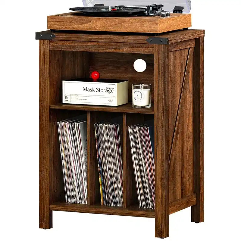 Mobile per Giradischi con Portadischi in Vinile - 15.74 P x 19.68 L x 29.01 A