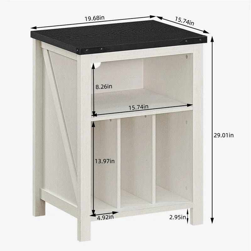 Mobile per Giradischi con Portadischi in Vinile - 15.74 P x 19.68 L x 29.01 A