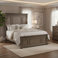 Letto a pannelli Town & Country color tortora polveroso