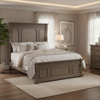 Letto a pannelli Town & Country color tortora polveroso
