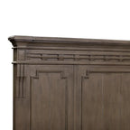 Letto a pannelli Town & Country color tortora polveroso