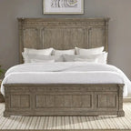 Letto a pannelli Town & Country color tortora polveroso