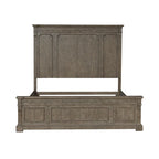 Letto a pannelli Town & Country color tortora polveroso