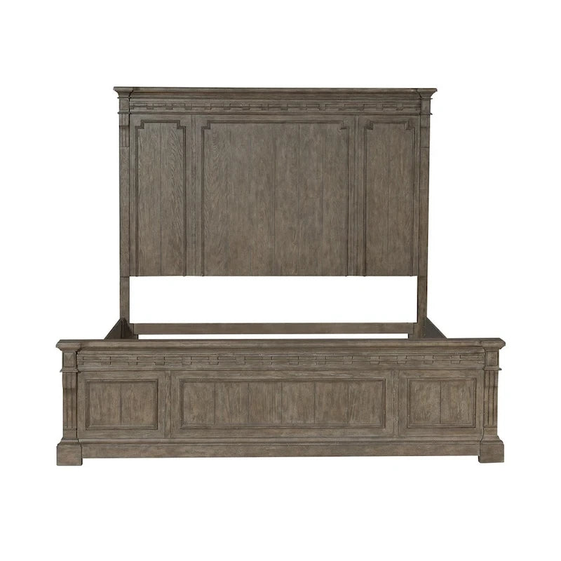 Letto a pannelli Town & Country color tortora polveroso