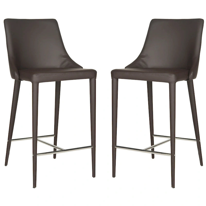 Sgabello da bancone bianco da 26 pollici (set da 2) - 22,9 x 18,9 x 37,4 - 23Lx19Px37A
