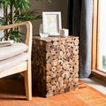   Iida Bali Black Stool - Natural - 13  x 13  x 18  - 13Wx13Dx18H