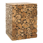Sgabello Iida Bali Nero - Naturale - 13 x 13 x 18 - 13Lx13Px18A