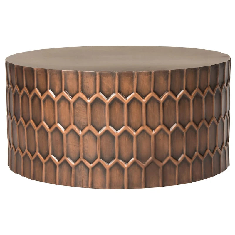 Tavolino Marita color Rame Antico - 29 x 29 x 15 - 29Lx29Px15A