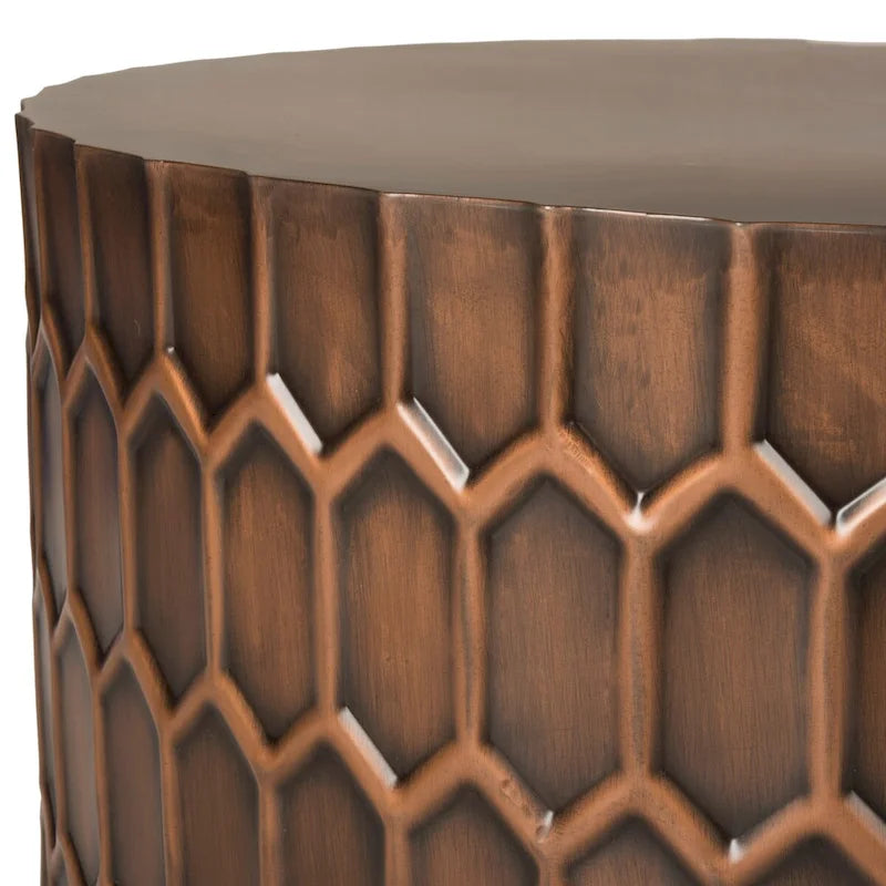 Tavolino Marita color Rame Antico - 29 x 29 x 15 - 29Lx29Px15A