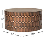 Tavolino Marita color Rame Antico - 29 x 29 x 15 - 29Lx29Px15A
