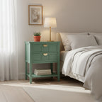 2 Drawer Side Table, American Style Nightstand