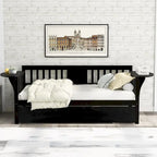 Letto a una piazza e mezza in legno con letto estraibile, divano letto per camera da letto o soggiorno