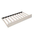 Letto a piattaforma Queen imbottito con USB e letto estraibile
