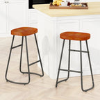 29.52 Eleganti e Minimalisti Sgabelli da Bar Set da 2, Sgabelli da Bar Altezza Contatore, per Isola Cucina, Caffetteria, Bar, Balcone di Casa